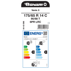 Barum 175/65 R14C 90/88T VANIS 3 6PR TL