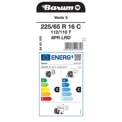 Barum 225/65 R16C 112/110T VANIS 3 6PR TL