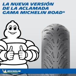 Michelin Road 6 GT 190/50 ZR 17 M/C 73W TL Trasera