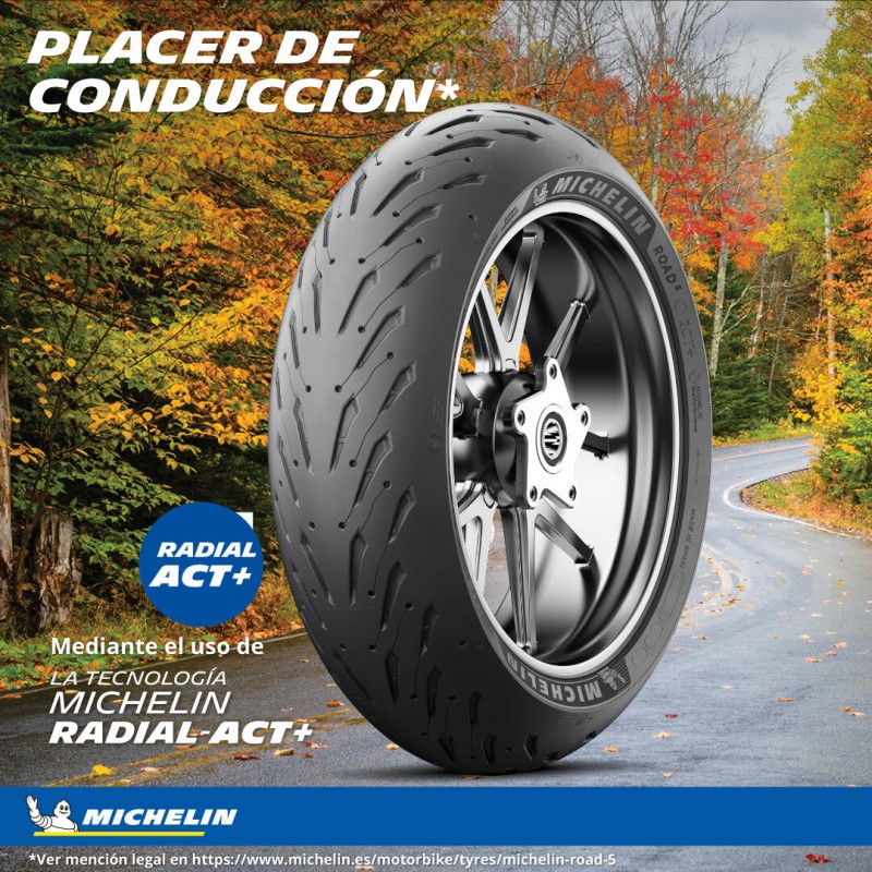 Michelin Road 5 180/55 ZR 17 M/C (73W) TL Trasera