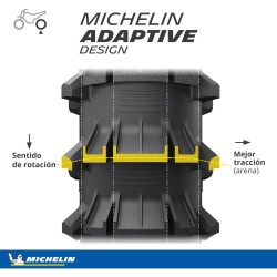 Michelin Starcross 6 Sand  100/90 -19  57M  NHS TT Rear