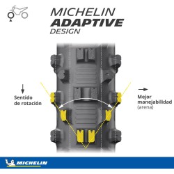 Michelin Starcross 6 Sand  80/100 -21 51M  NHS TT Front