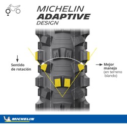 Michelin Starcross 6 Medium Soft 90/100 -21 57M  NHS TT Front