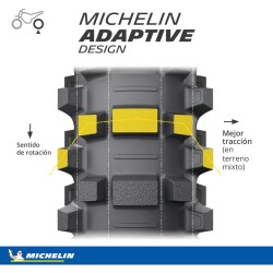 Michelin Starcross 6 Medium Hard  120/90 -18  65M  NHS TT Rear