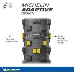 Michelin Starcross 6 Medium Hard  80/100 -21 51M  NHS TT Front