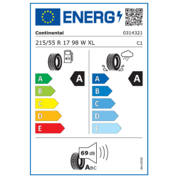 Continental 215/55 R17 98W UltraContact NXT CRM FR XL TL