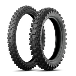 PACK4 : Michelin Tracker 90/90 - 21+140/80 - 18 + Michelin BIB MOUSSE  M15 y M14