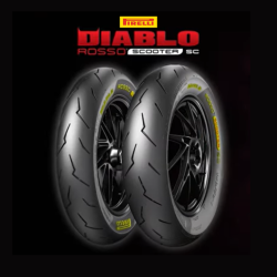 Pirelli Diablo Rosso Scooter SC 110/70 - 12 M/C 47P TL Delantera/Trasera