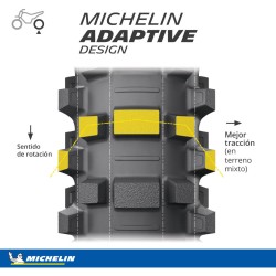 Michelin Starcross 6 Medium Hard  100/90 -19 57M  NHS TT Trasera DOT 03/22